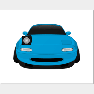 Miata dynamic blue Posters and Art